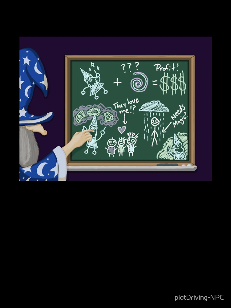 Thumbnail 7 of 7, Oversized T-Shirt, Wizard Math designed and sold by plotDriving-NPC.