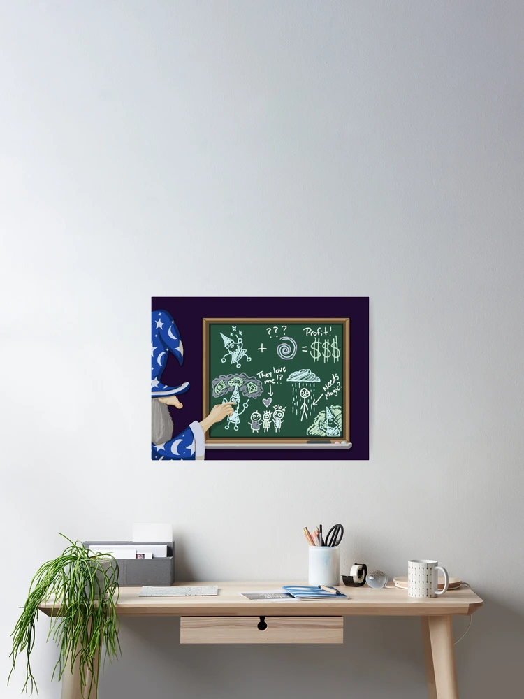 Thumbnail 2 of 3, Poster, Wizard Math designed and sold by plotDriving-NPC.