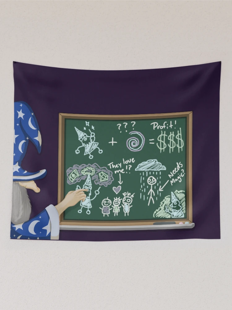 Thumbnail 2 of 3, Tapestry, Wizard Math designed and sold by plotDriving-NPC.