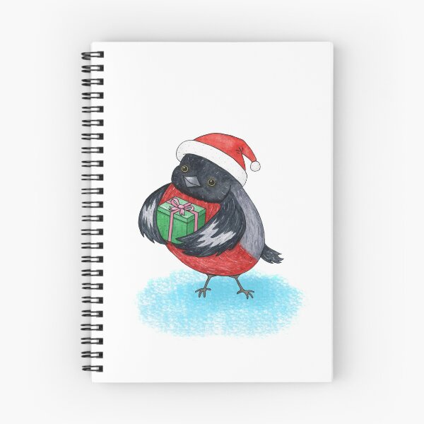 Item preview, Bullfinch with gift box designed and sold by Alla Rinchino.