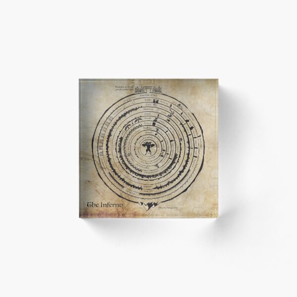 Map of Hell Acrylic Block