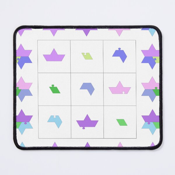 Item preview, Geometric Magic Square with Hexagrams designed and sold by puzzlewocky.