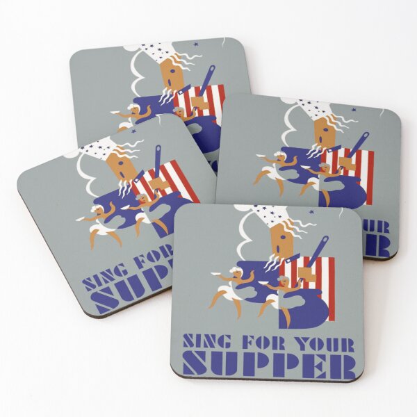 Item preview, Vintage poster - Sing For Your Supper designed and sold by mosfunky.