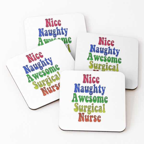 Item preview, nice naughty awesome surgical nurse designed and sold by Modish-Market.