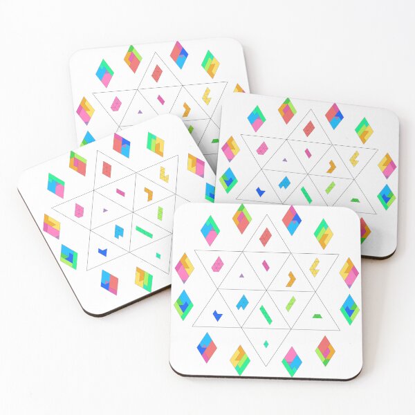Item preview, Geometric Magic Hexagram with Diamonds white background designed and sold by puzzlewocky.