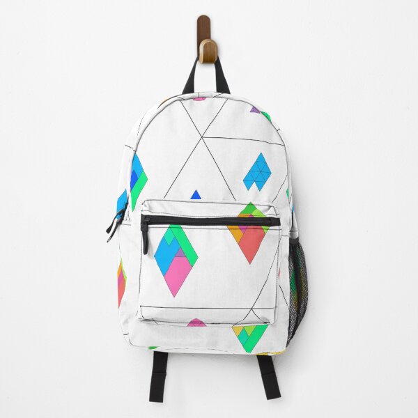 Item preview, Geometric Magic Hexagram with Diamonds white background designed and sold by puzzlewocky.
