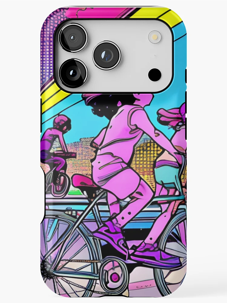 Thumbnail 1 of 4, iPhone Case, Spring Time Bike Ride designed and sold by CHADHAIR.