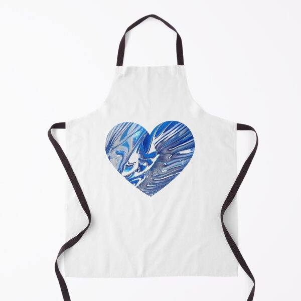 Item preview, Blue and White Painted Heart designed and sold by greyjayarts.