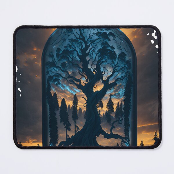 Item preview, Large Tree and Dark Forest in a Bottle - Miniature Terrarium Design designed and sold by Leland-Hicks.