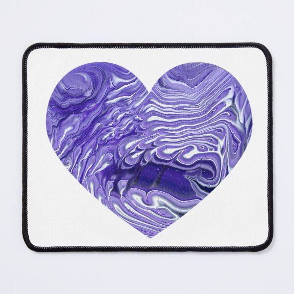 Item preview, Purple and White Painted Heart designed and sold by greyjayarts.
