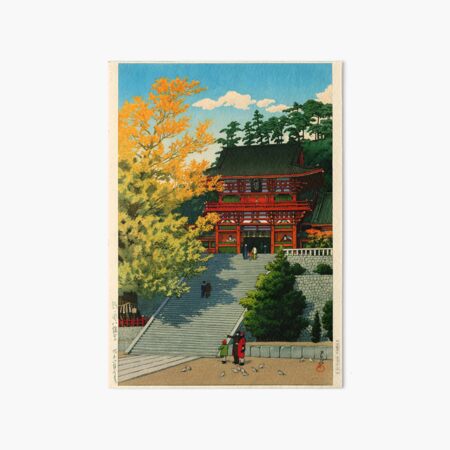Artikel-Vorschau von Ukiyo und Tsuruokahachimangu von Kawase Hasui, designt und verkauft von outdoorway.