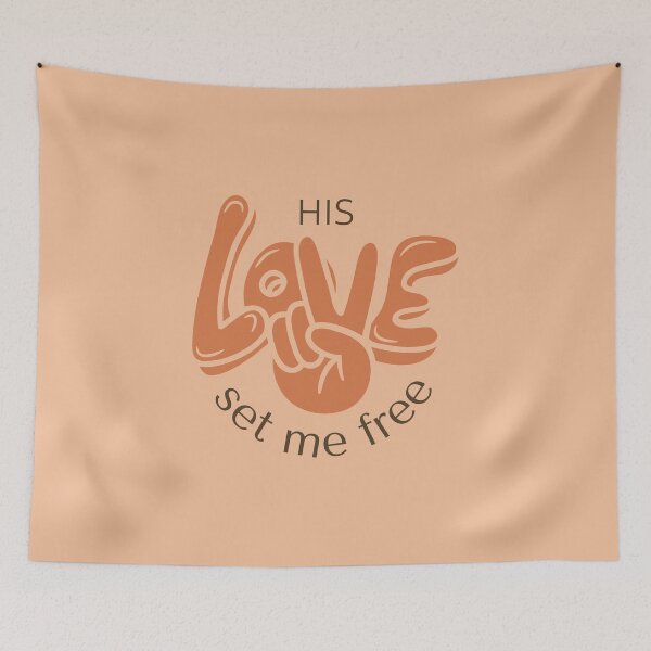 Item preview, His Love Set Me Free - Christian tees designed and sold by Encourage2022.