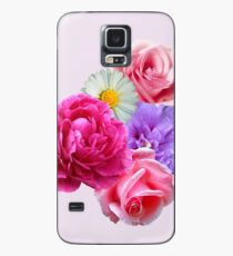 Blumen Hülle & Klebefolie für Samsung Galaxy