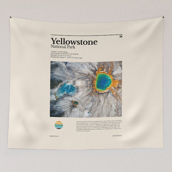 Item preview, Yellowstone National Park (United States) designed and sold by RabbitK.
