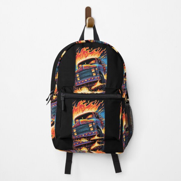 Item preview, Monster Truck With Flames- Full Sized Graphic designed and sold by StreetShirts1.