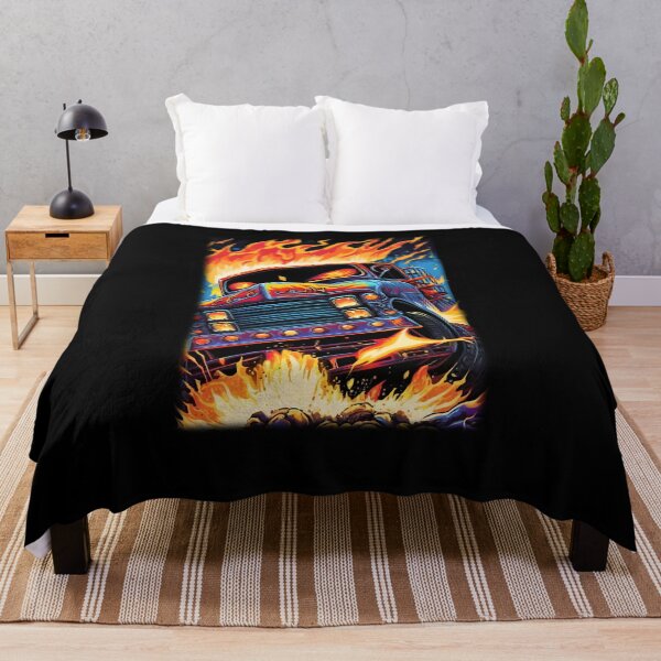 Item preview, Monster Truck With Flames- Full Sized Graphic designed and sold by StreetShirts1.
