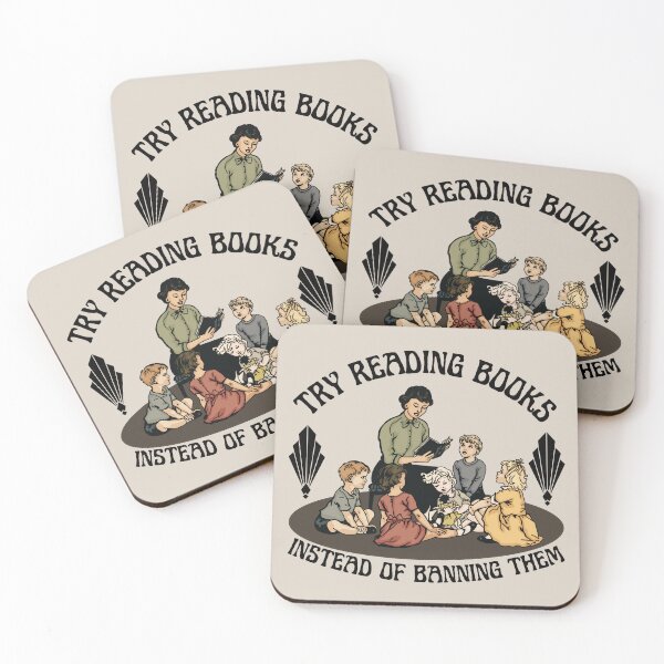 Item preview, Try Reading Books designed and sold by Unhinged Heather.