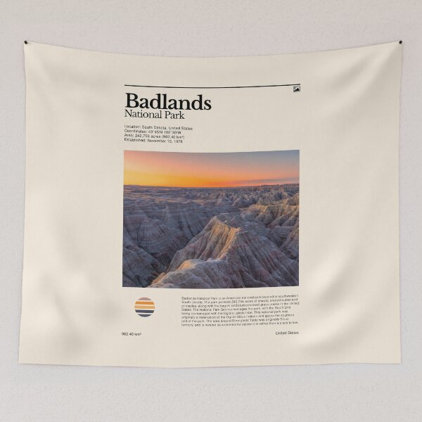 Item preview, Badlands National Park (South Dakota, United States) designed and sold by RabbitK.