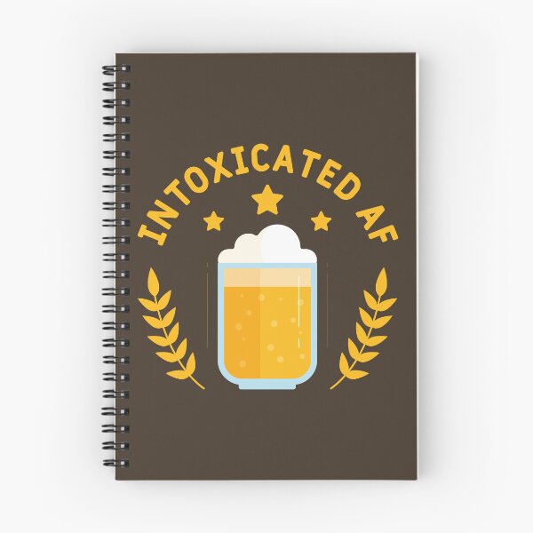 Item preview, Intoxicated AF beer glass text typography | Morcaworks designed and sold by Morcawork.
