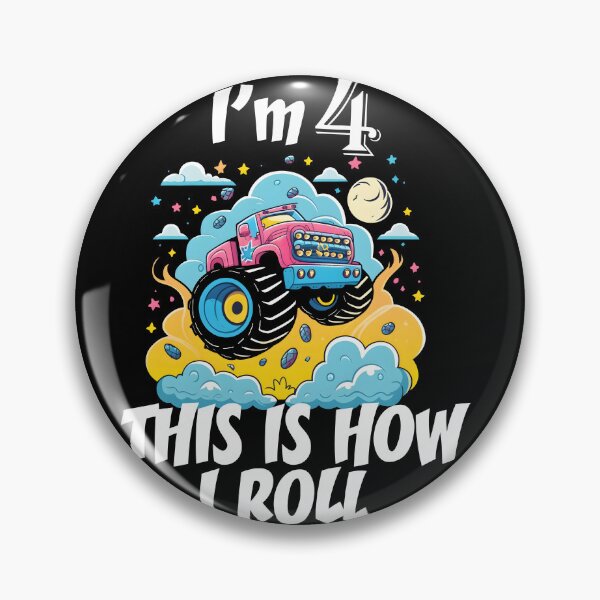 Item preview, Kids 4 Year Old Shirt 4th Birthday Boy Monster Truck Car T Shirt T-Shirt designed and sold by StreetShirts1.