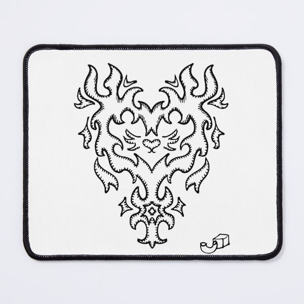 Item preview, Flame Heart (Black) designed and sold by macaroniandspvm.