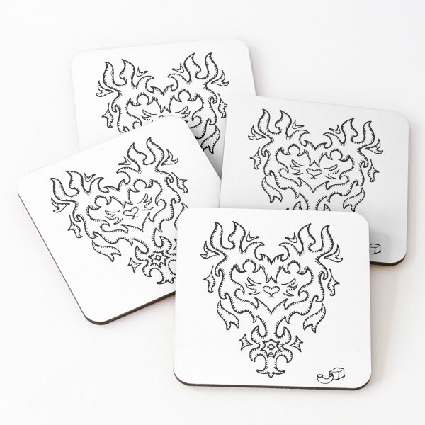 Item preview, Flame Heart (Black) designed and sold by macaroniandspvm.
