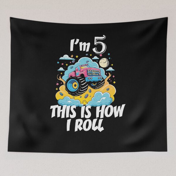 Item preview, Kids 5 Year Old Shirt 5th Birthday Boy Monster Truck Car T Shirt T-Shirt designed and sold by StreetShirts1.