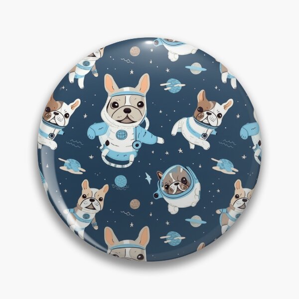 Item preview, Astronauta Espacio Frenchies designed and sold by AlgorithmArt.