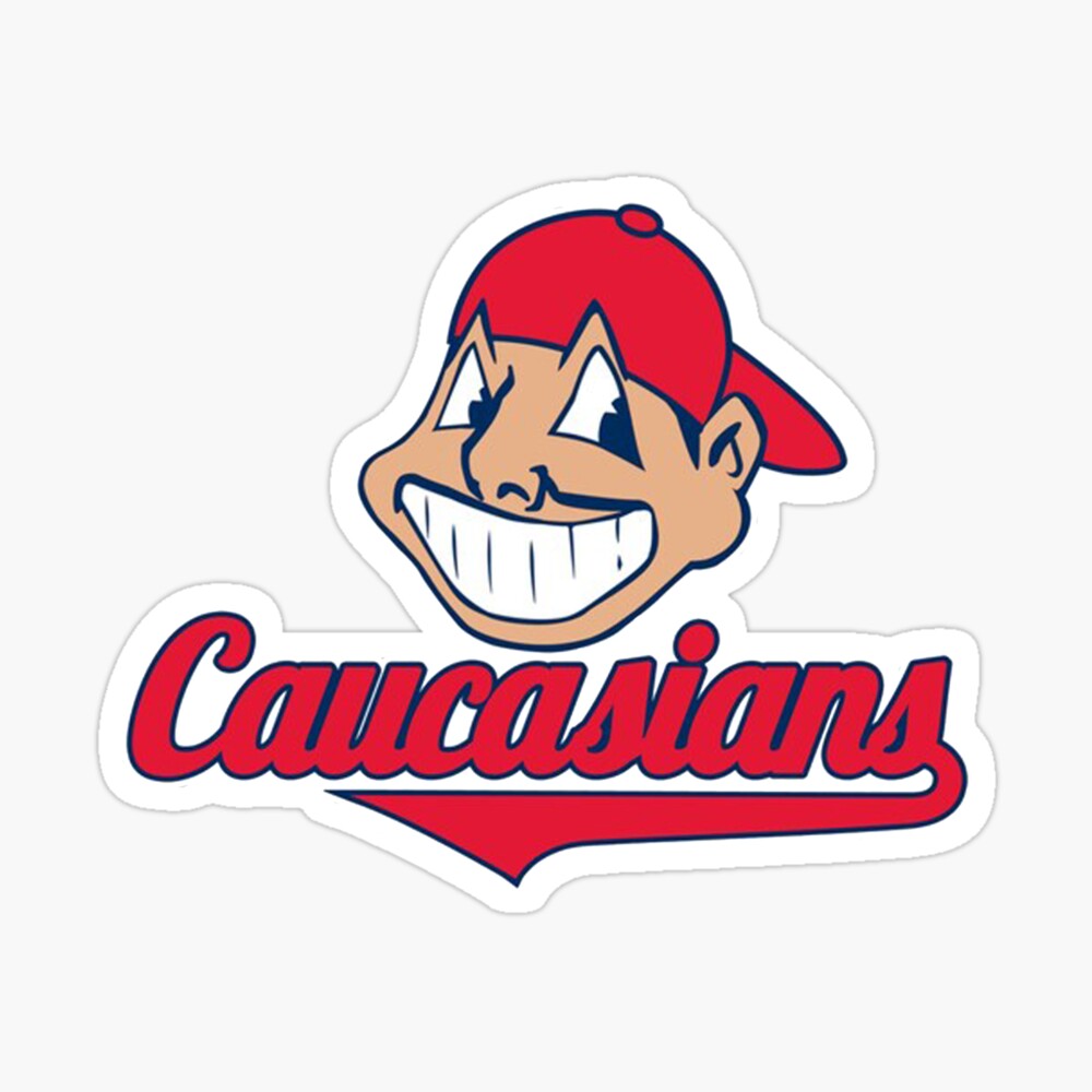 Caucasians Cleveland Indians Parody Shirt - ReproTees - The Home of Vintage  Retro and Custom T-Shirts!