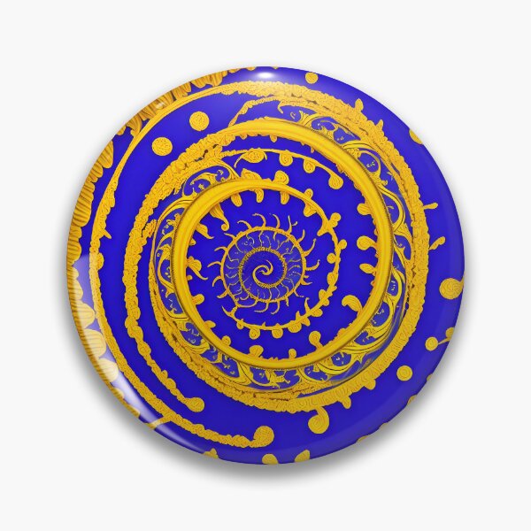 Item preview, Spiral Gold On Royal Blue - SPIRALS designed and sold by internlvisions.