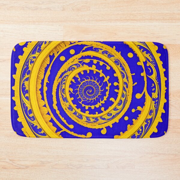 Item preview, Spiral Gold On Royal Blue - SPIRALS designed and sold by internlvisions.
