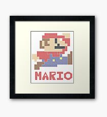 Pixel Mario Framed Print