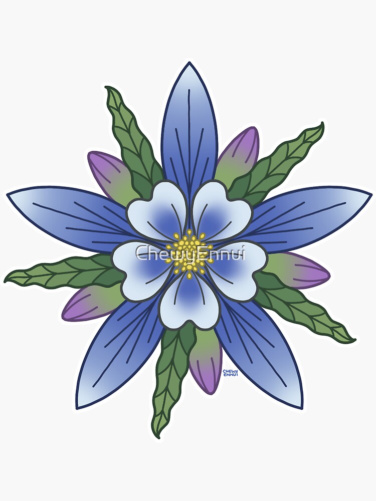 Columbine flower for my baby cousin Scouty 💖 I changed the background to  be pretty because it was ugly in the pic I took lol . . . . ... | Instagram