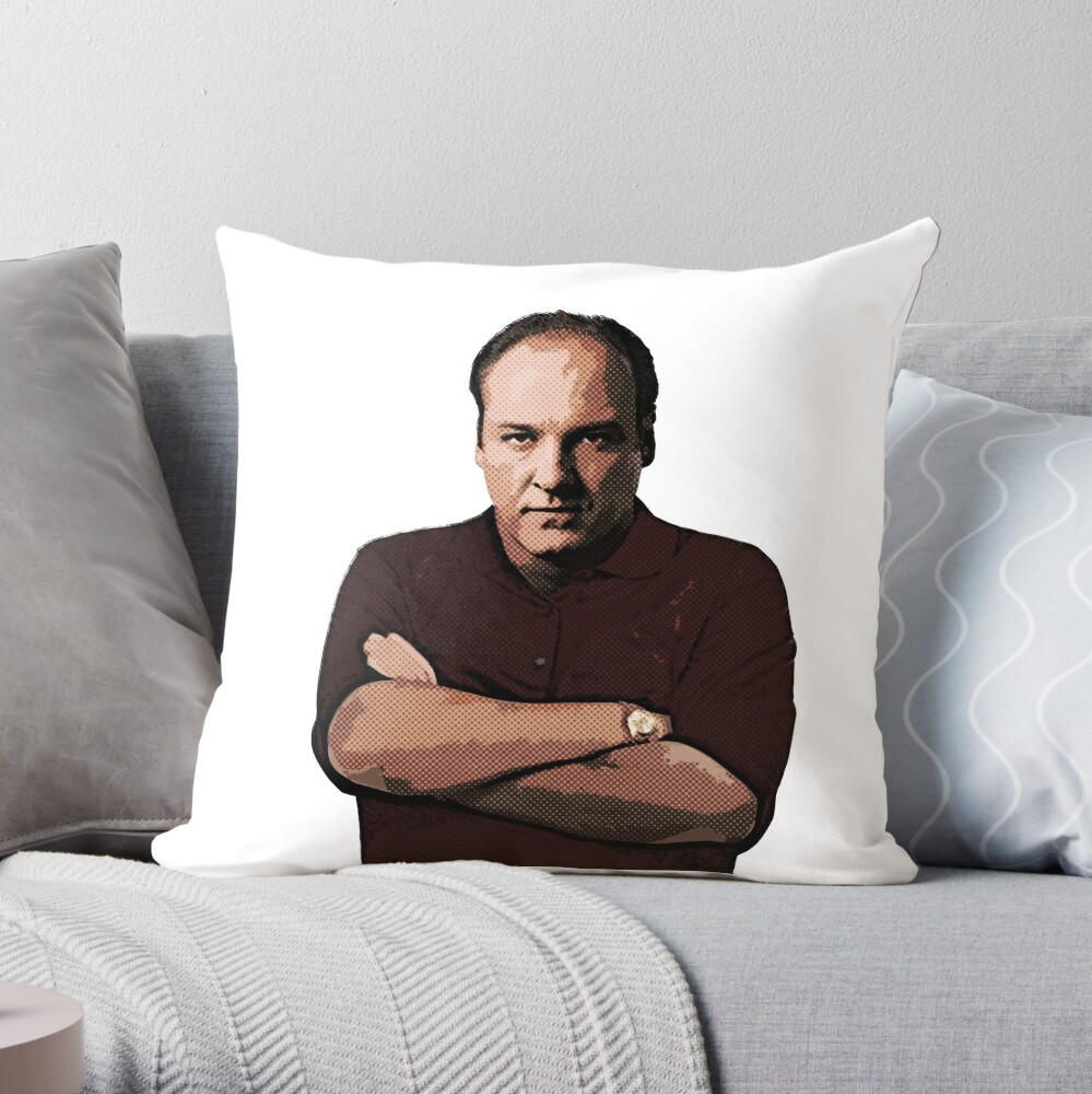 The Sopranos - Tony Soprano  Throw Pillow for Sale by p1xer