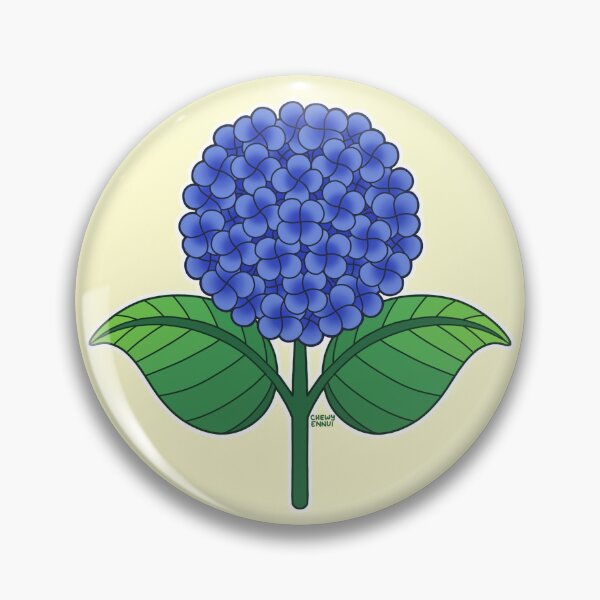 Item preview, Indigo Hydrangea Flower Design designed and sold by ChewyEnnui.