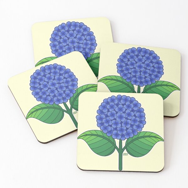 Item preview, Indigo Hydrangea Flower Design designed and sold by ChewyEnnui.