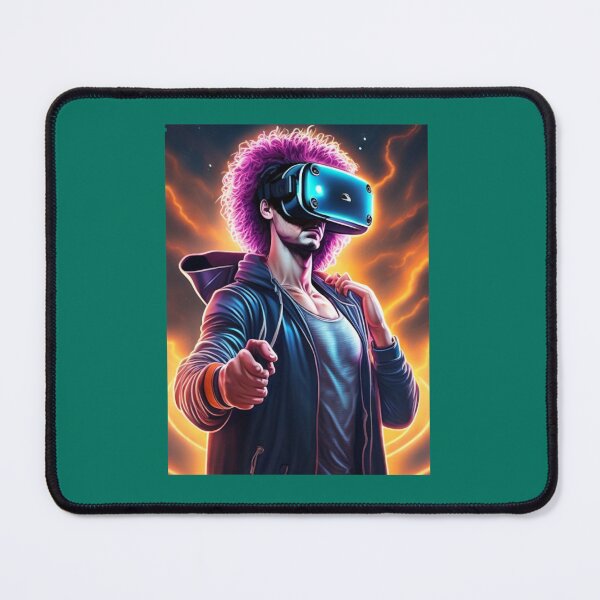 Item preview, A cool geeky gamer boy in a virtual reality game designed and sold by travidbrown.