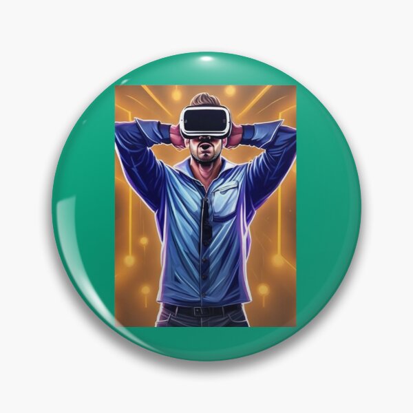 Item preview, A geeky gamer dad in a virtual reality game   designed and sold by travidbrown.