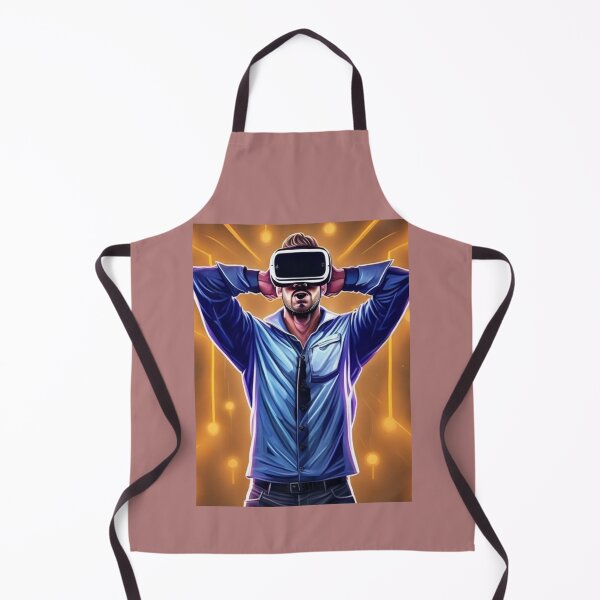 Item preview, A geeky gamer dad in a virtual reality game   designed and sold by travidbrown.