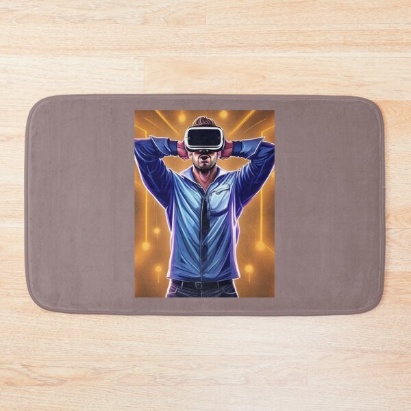 Item preview, A geeky gamer dad in a virtual reality game   designed and sold by travidbrown.