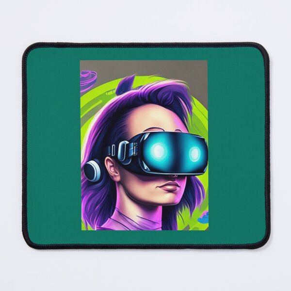 Item preview, A geeky gamer girl in a virtual reality game Graphic designed and sold by travidbrown.
