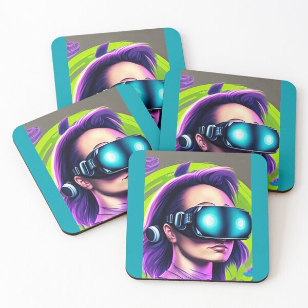 Item preview, A geeky gamer girl in a virtual reality game Graphic  designed and sold by travidbrown.