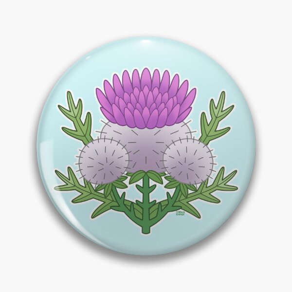 Item preview, Wooly Thistle Flower Design designed and sold by ChewyEnnui.