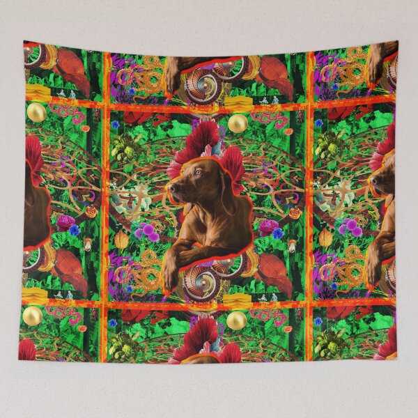 Item preview, Setter dog rest in rich nature designed and sold by thierrycollages.