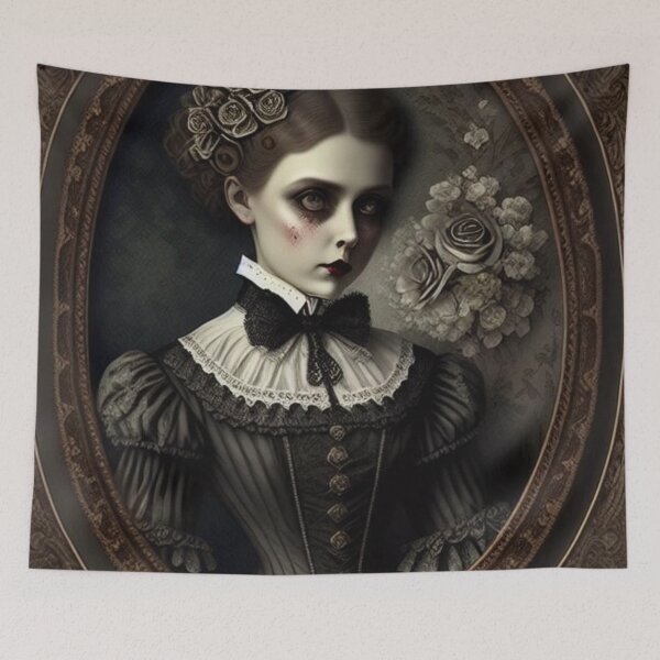 Item preview, Victorian Mourning Portrait designed and sold by BiancaDPetals.