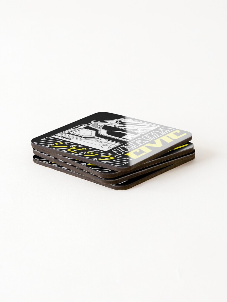 Thumbnail 4 of 5, Coasters (Set of 4), CIVIC TYPE R designed and sold by infinityind.