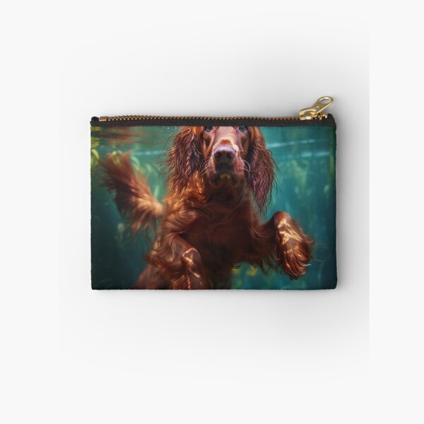 Item preview, Irish Setter swimming underwater designed and sold by ebrawne.