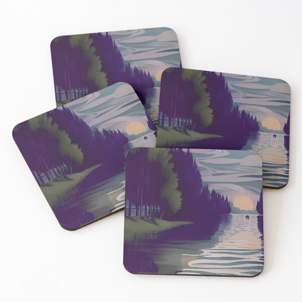 Item preview, The Sunset on the Violet River designed and sold by NanaB-Art.