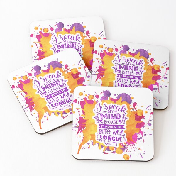 Item preview, Funny Saying I Speak My Mind Paint Splatters Quote designed and sold by mysticsubs.