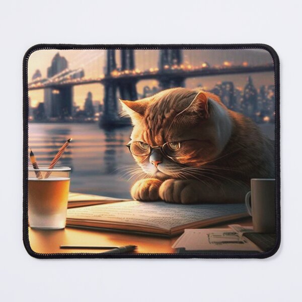 Item preview, Cute red cat with glasses, Kitty, Awsome Grafik designed and sold by Captain Tooth.